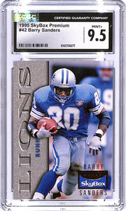 1995 SkyBox Premium Barry Sanders #42 CGC 9.5 Lions
