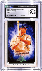2015 DIamod Kings Lou Gehrig Silver /99 #92 CGC 9.5 Yankees