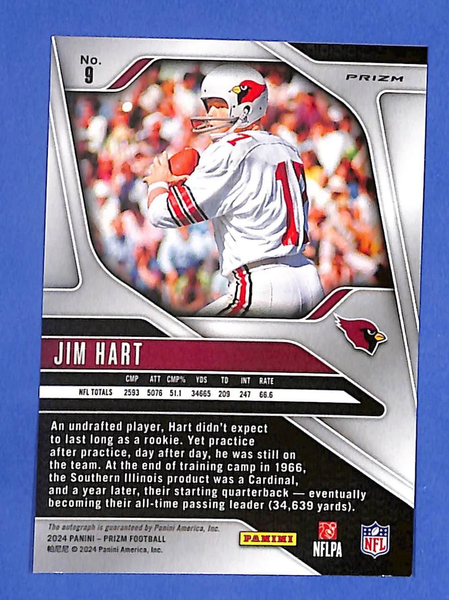 2024 Panini Prizm - Jim Hart #9 Silver Prizm Autographs (AU) Cardinals