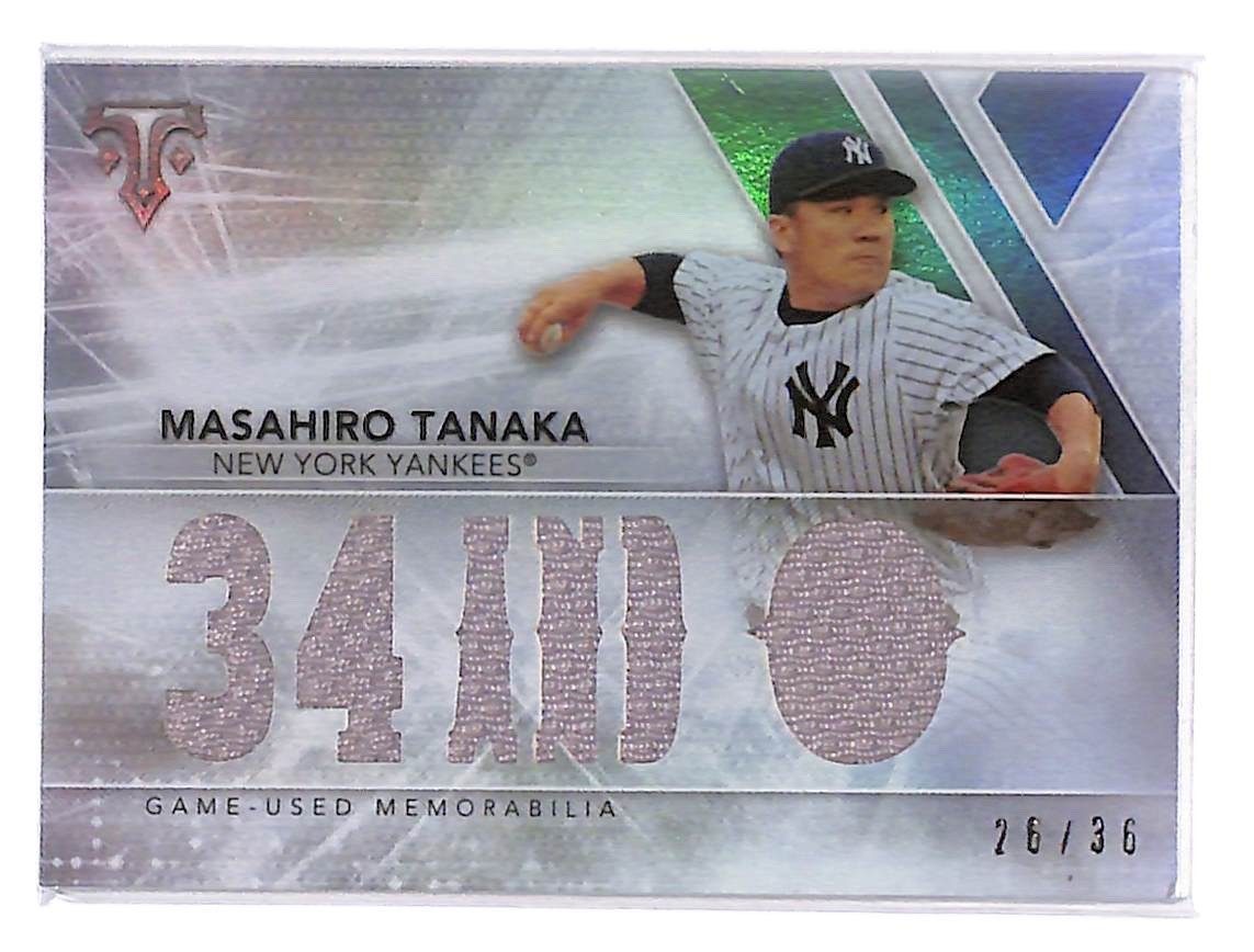 2015 Masahiro Tanaka Topps Triple Threads Relics - TTR-MTA1 #26/36