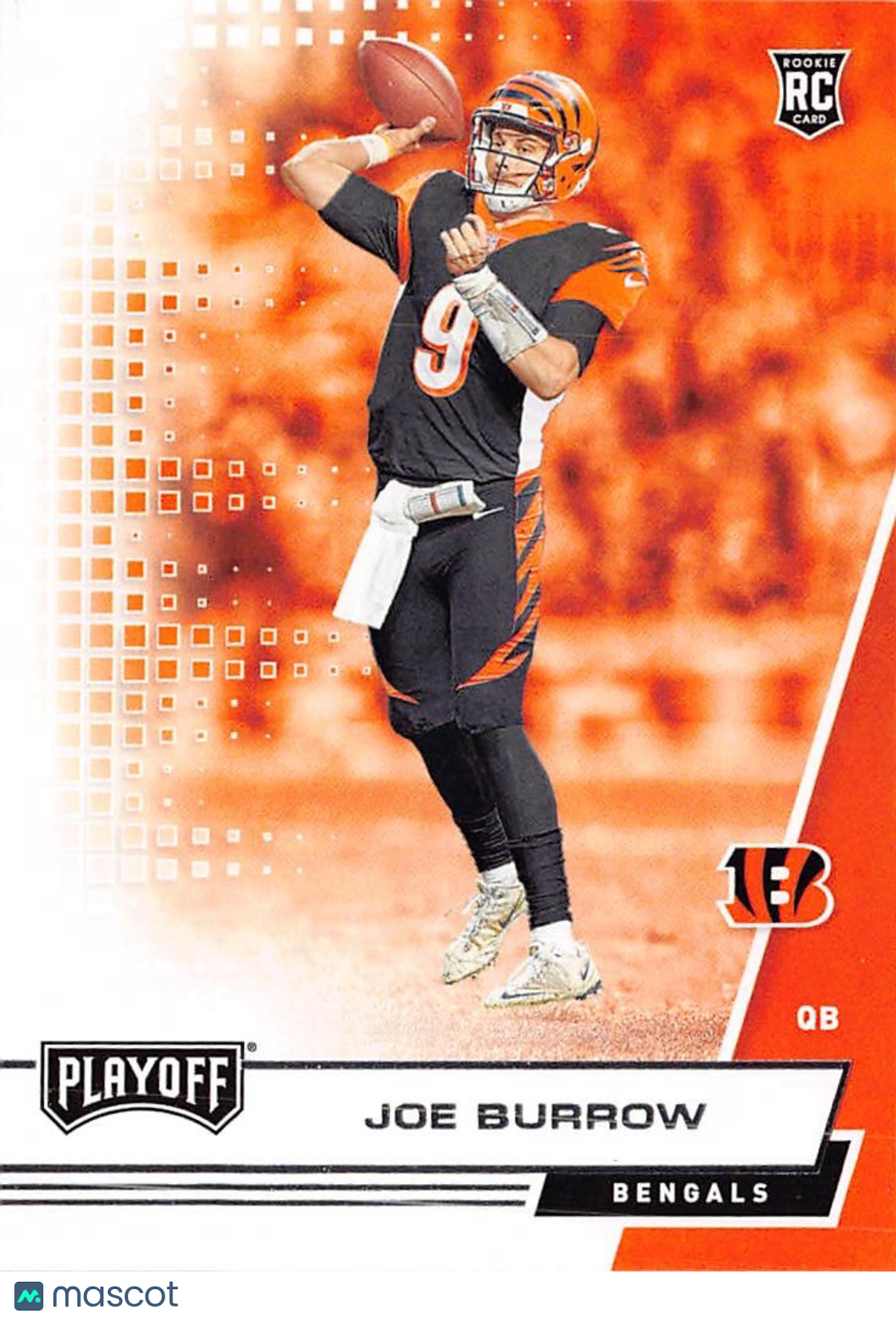 2020 Panini Playoff Joe Burrow Rookie RC #201 Cincinnati Bengals