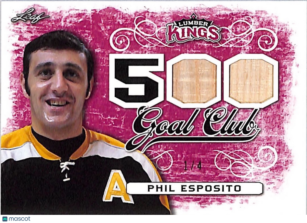 2017 Leaf Lumber Kings Phil Esposito Memorabilia Game-Used Stick #5GC-13 Boston Bruins