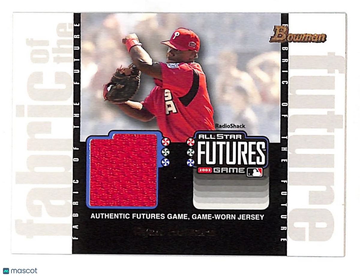2003 Bowman Draft Picks Ryan Howard Fabric of the Future Game-Worn Jersey FF-RJH