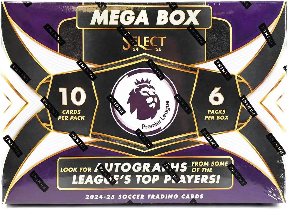 2024-25 Panini Select Premier League Soccer Hobby Mega Box (Green Fluorescent!)