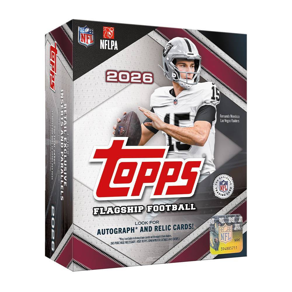 2026 Topps NFL Flagship Football Trading Card Mega Box