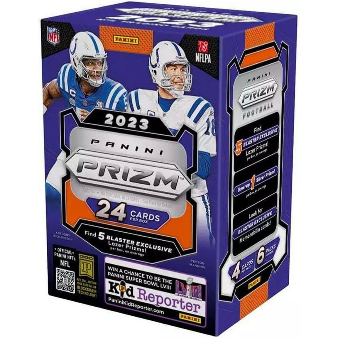 2023 Panini Prizm NFL Football Trading Cards Blaster Box (Lazer Prizms)