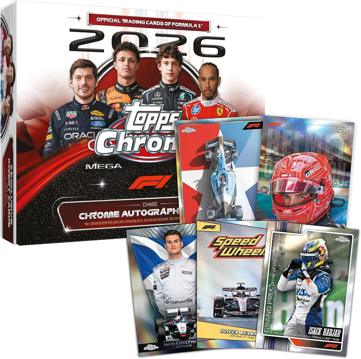 2026 Topps Chrome Formula 1 - Factory Sealed - Mega Box