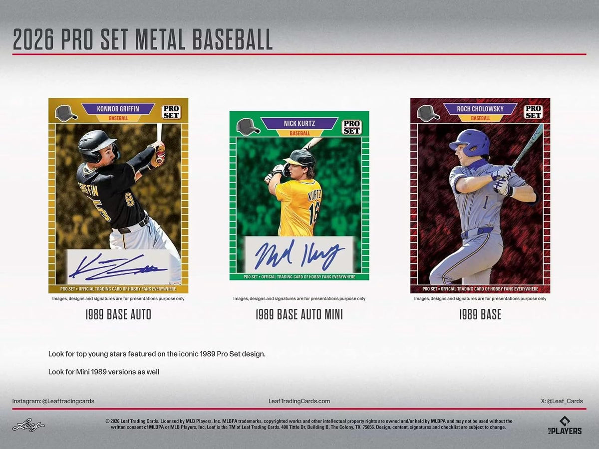 2026 Leaf Pro Set Metal Baseball Hobby Box