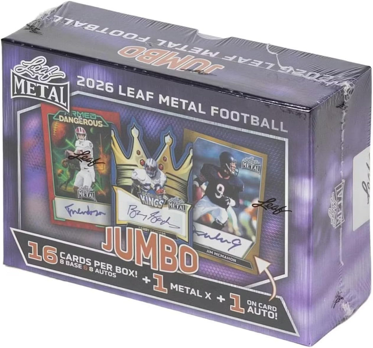 2026 Leaf Metal Football Hobby Jumbo Box