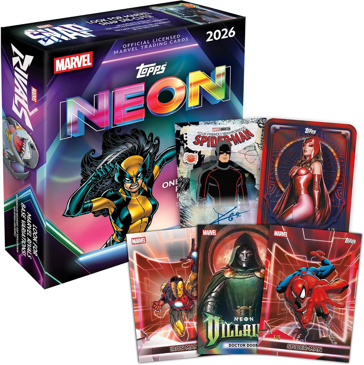2026 Topps Marvel Neon Mega Box
