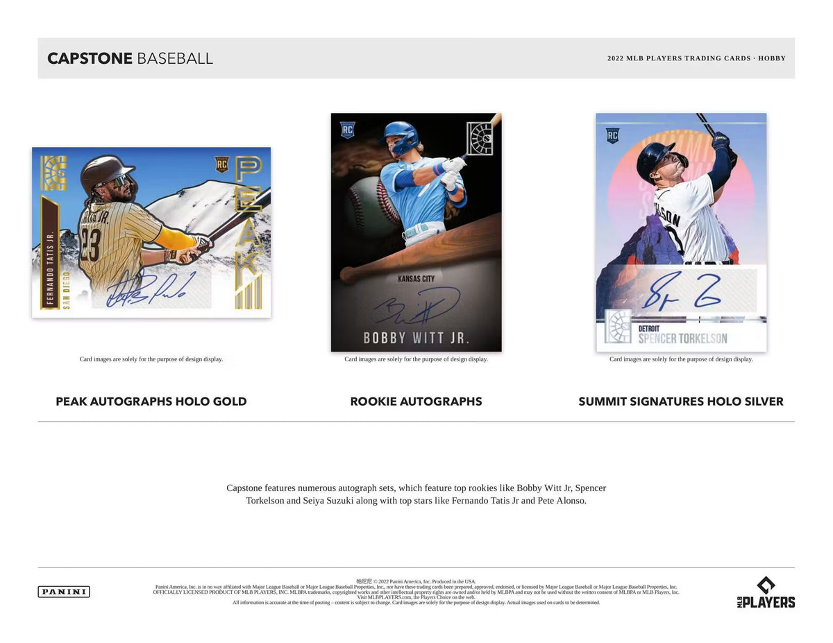 2022 Panini Capstone Baseball 1st Off The Line Hobby Box