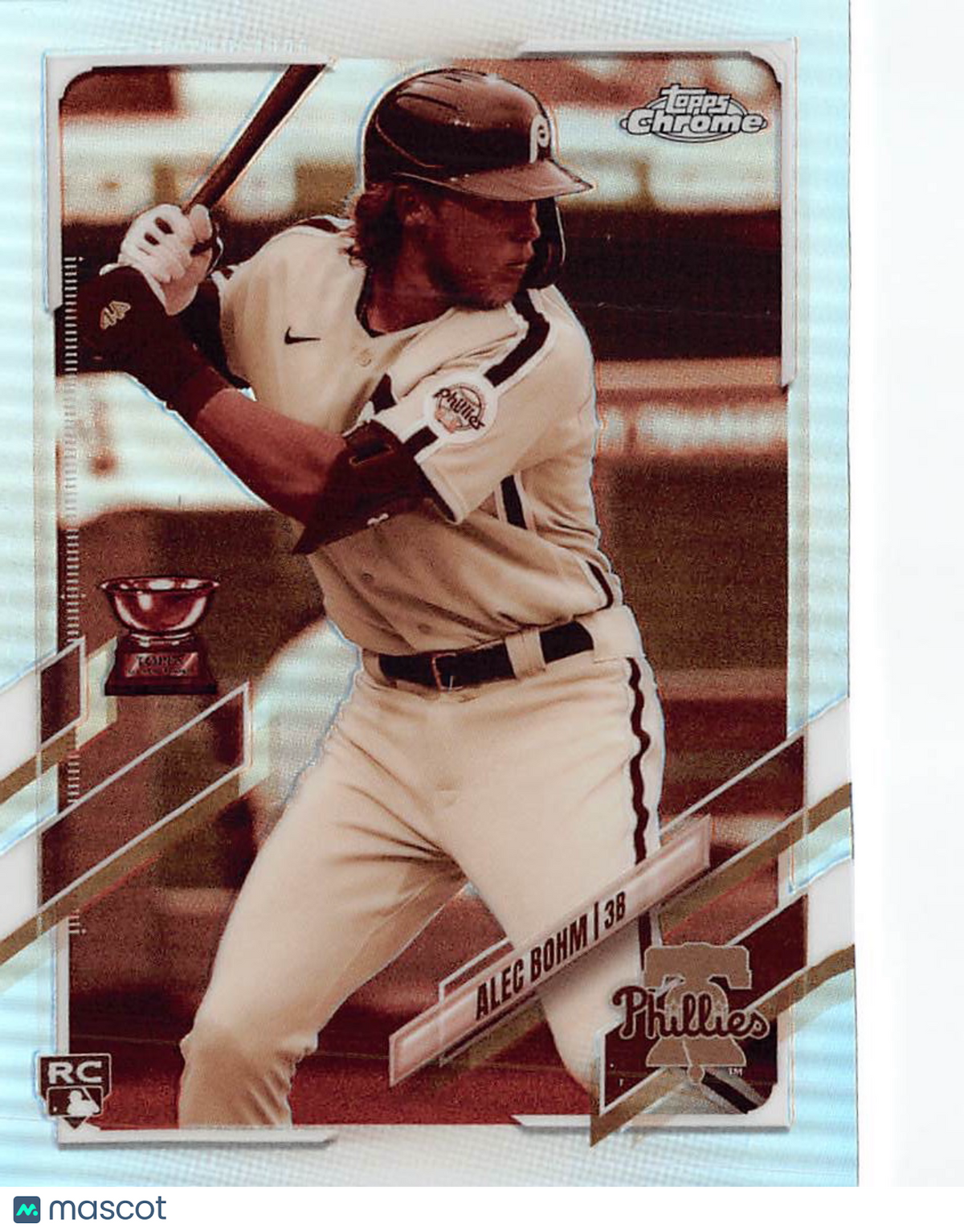 2021 Topps Chrome Alec Bohm Sepia Refractor Rookie RC #119 Philadelphia Phillies