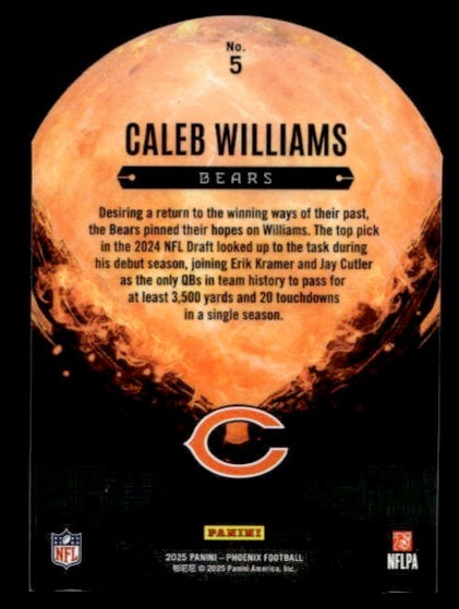 2025 Panini Phoenix Resurgent Caleb Williams #5 Chicago Bears