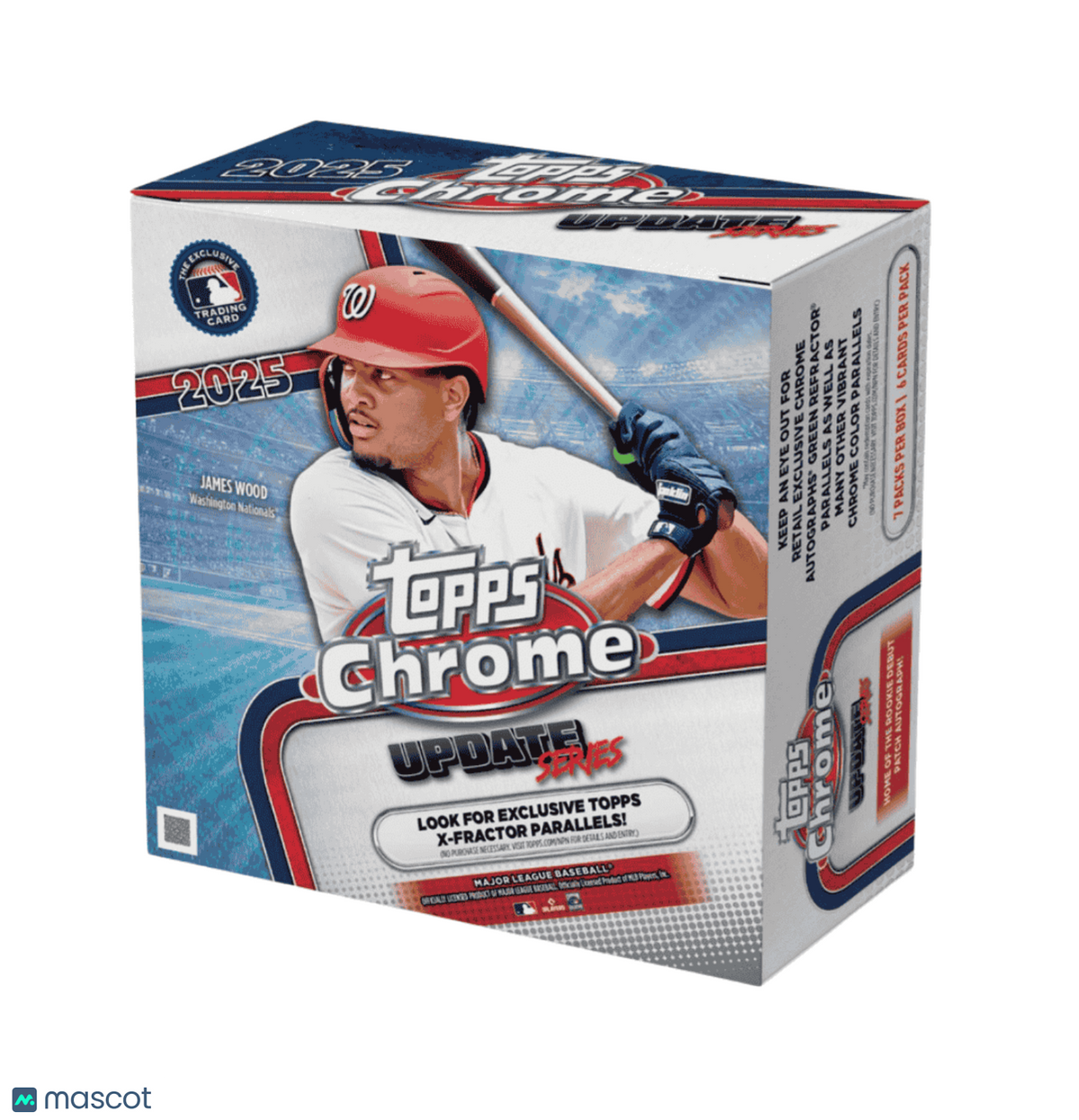 2025 Topps MLB Chrome Updates Baseball Trading Card Mega Box