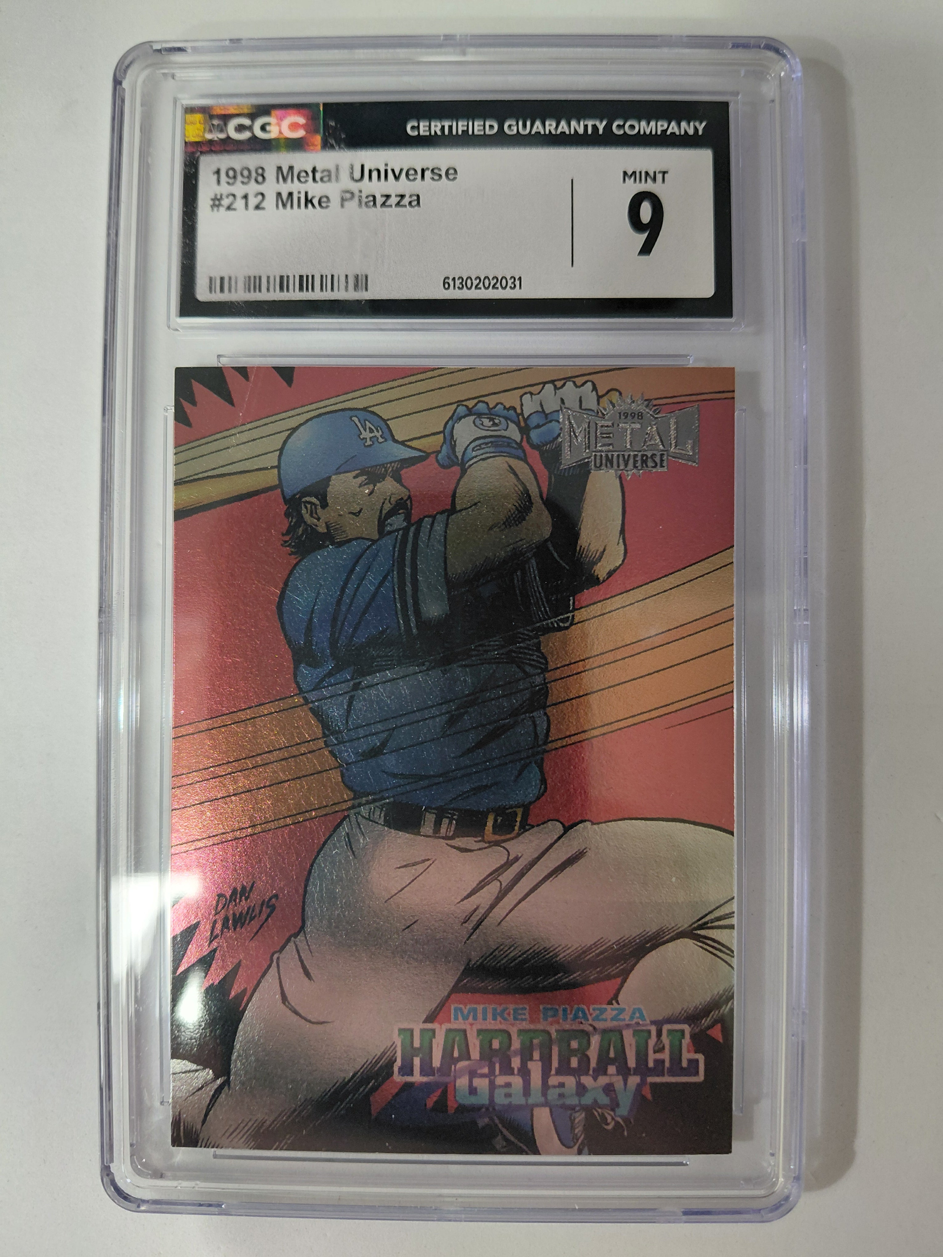 1998 Mike Piazza Metal Universe #212 CGC Gem Mint 9