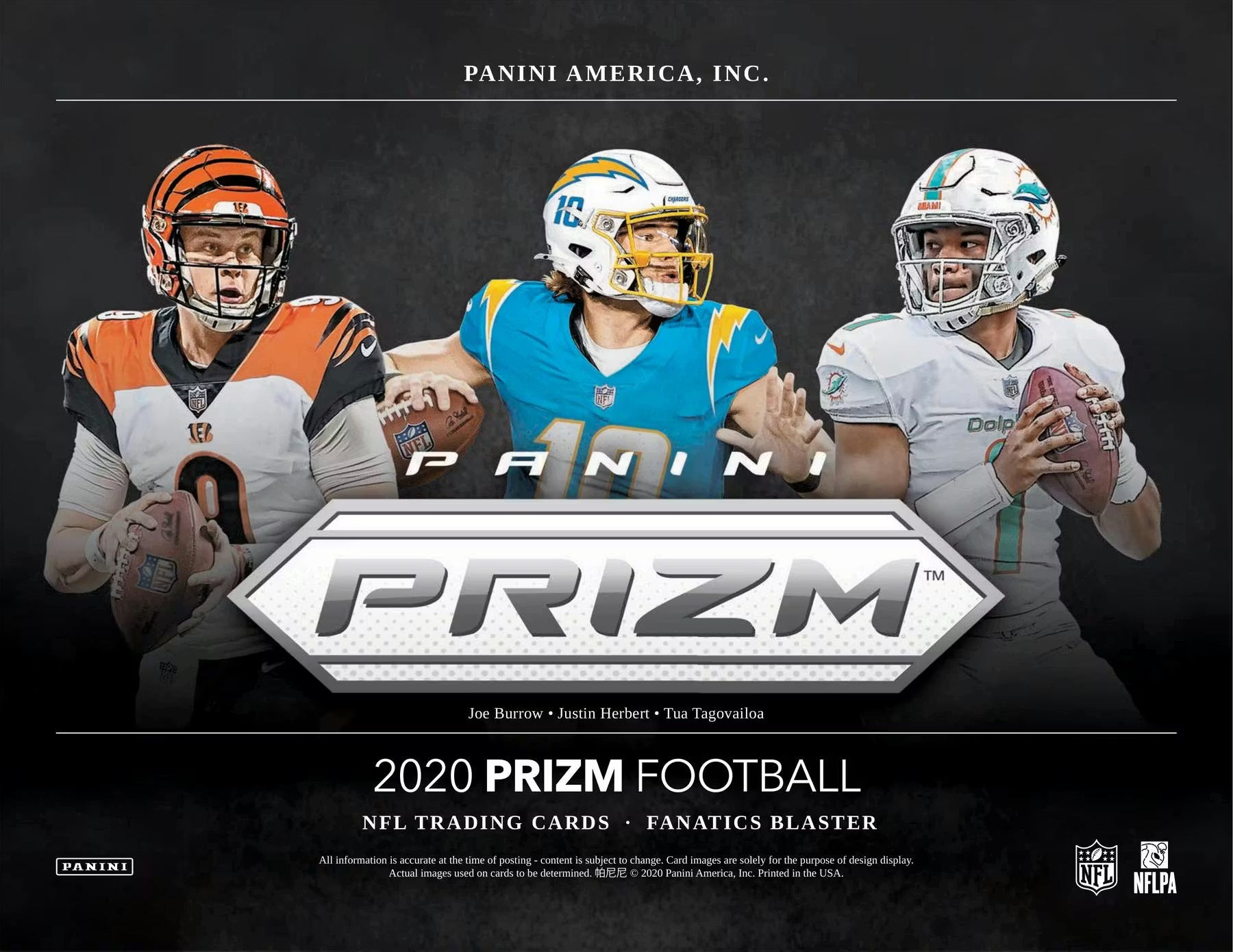 2020 Panini Prizm Football 6-Pack Blaster Box (Fanatics) (Orange Ice Prizms)