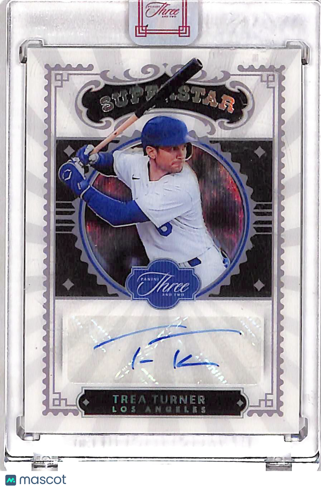 2022 Panini Three and Two Baseball Trea Turner Superstar Auto /20 #SS-TT Dodgers