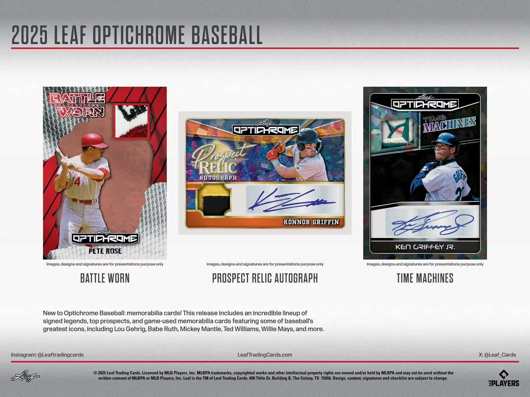 2025 Leaf Optichrome Baseball Hobby Box