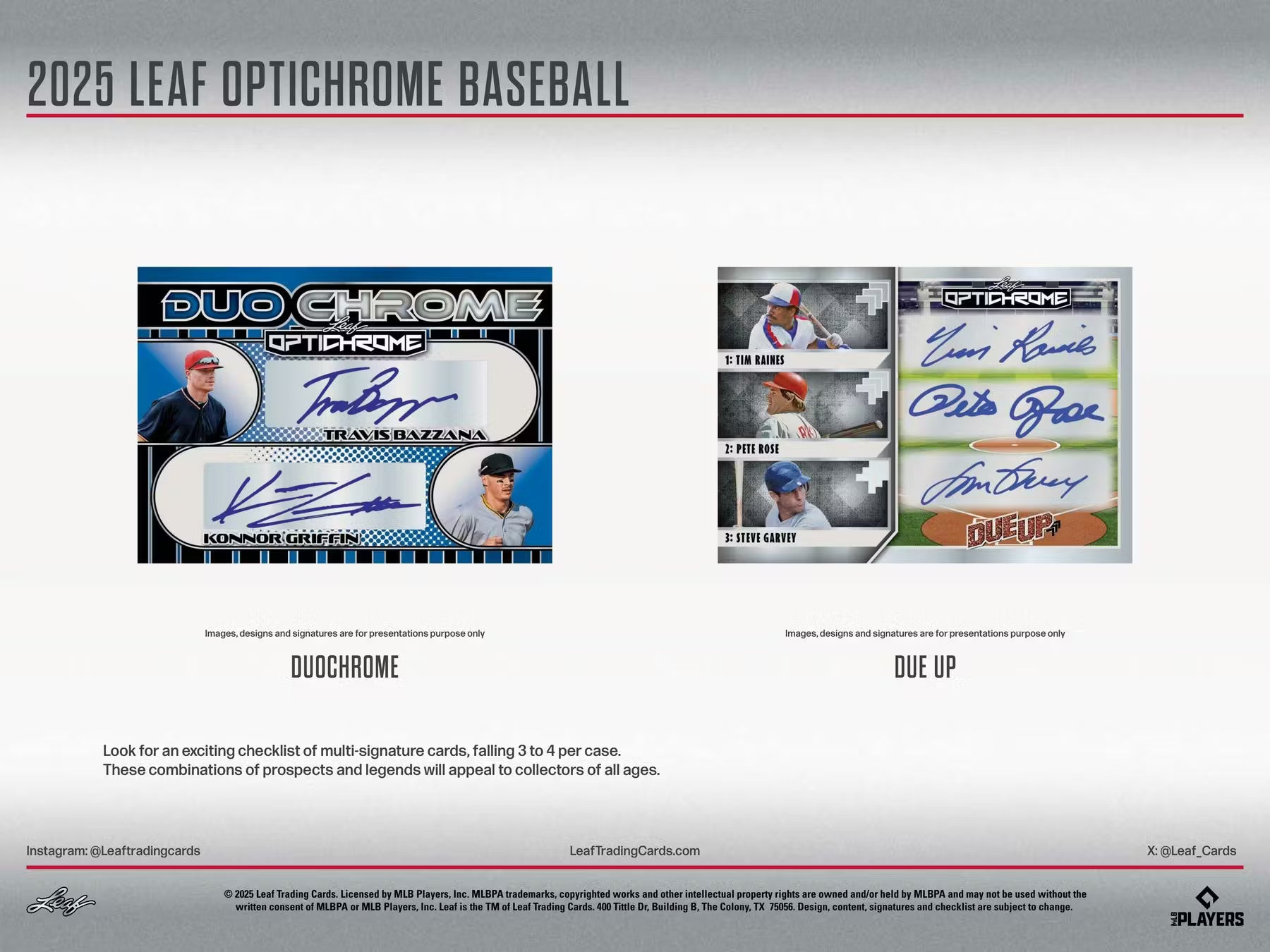 2025 Leaf Optichrome Baseball Hobby Box