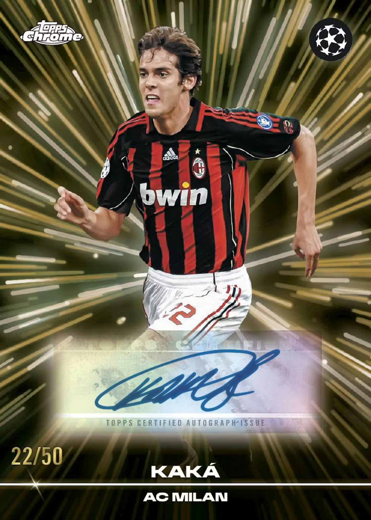 2025/26 Topps Chrome UEFA Club Competitions Soccer Mega Box