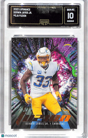 2022 Luminance Derwin James Fuzion #FUZ-DJA GMA 10 Los Angeles Chargers