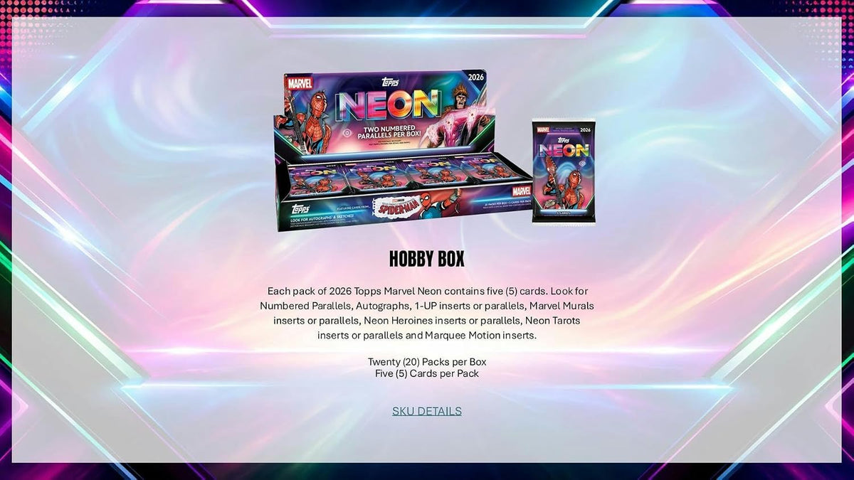 2026 Topps Marvel Neon Hobby Box
