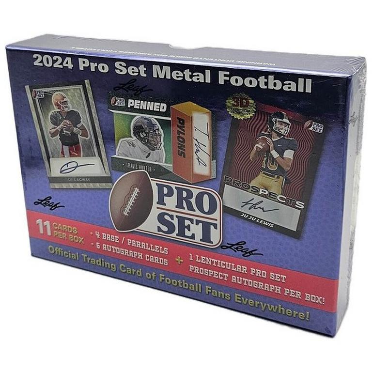 2024 Leaf Pro Set Metal Football Hobby Box