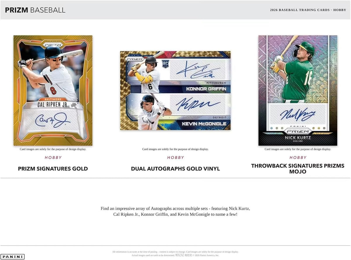 2026 Panini Prizm Baseball Hobby Box