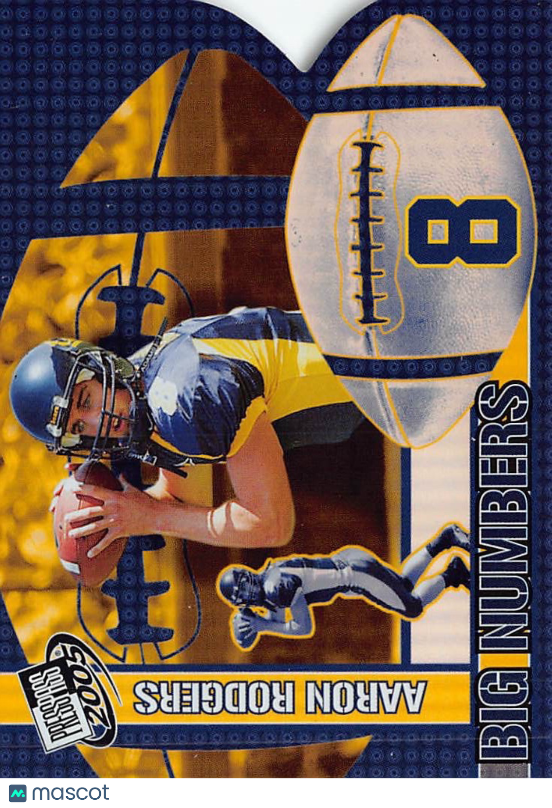 2005 Press Pass Big Numbers Aaron Rodgers Die-Cut Rookie #BN 25/25 Golden Bears