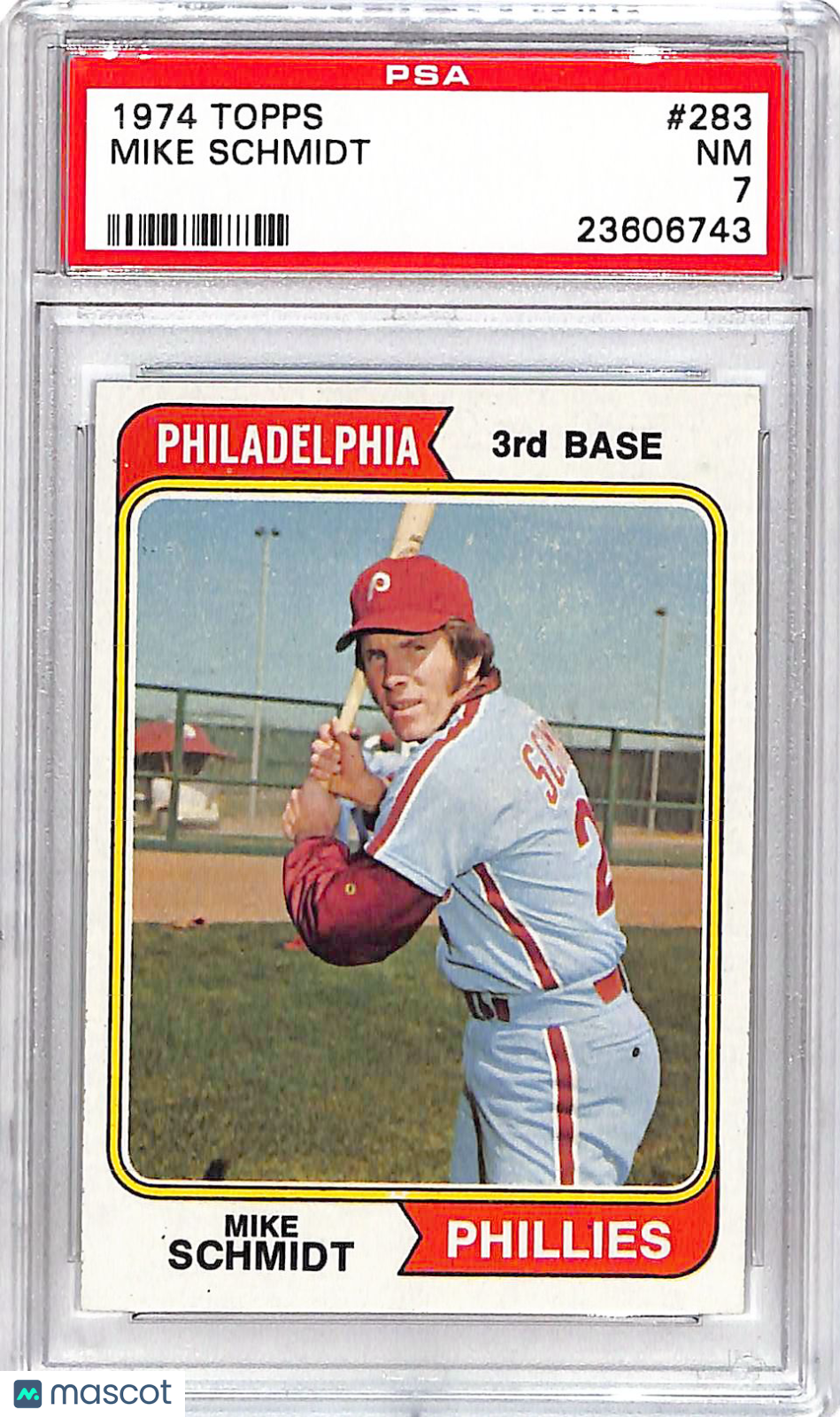 1974 Topps Mike Schmidt #283 PSA 7 Philadelphia Phillies