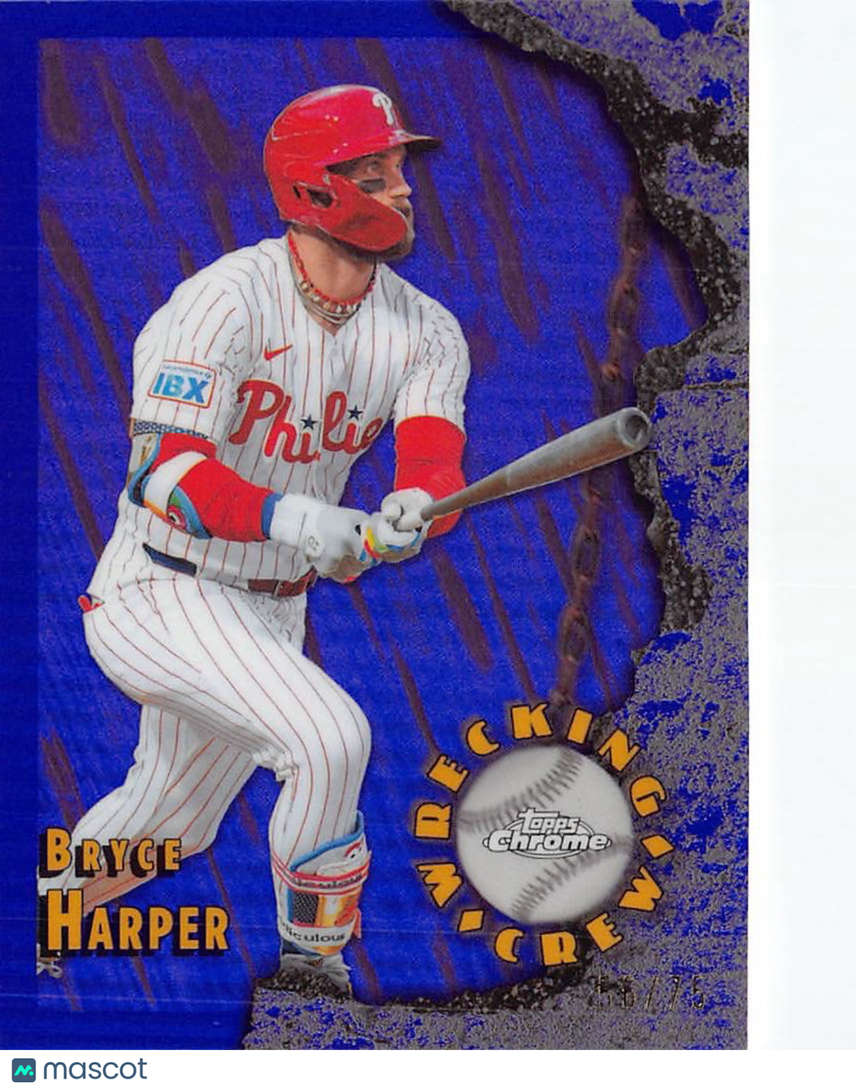 2026 Topps Chrome Update Series Bryce Harper Purple #WC-4 Philadelphia Phillies