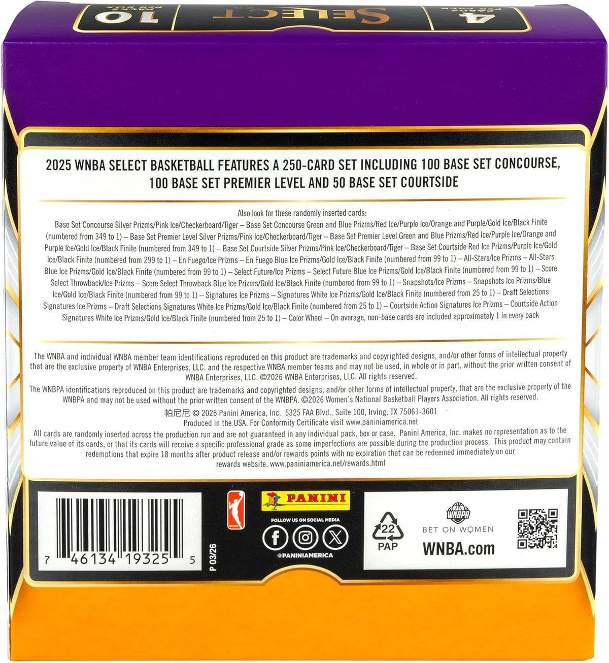2025 Panini Select WNBA Basketball Hobby Mega Box (Pink Ice Prizm's)