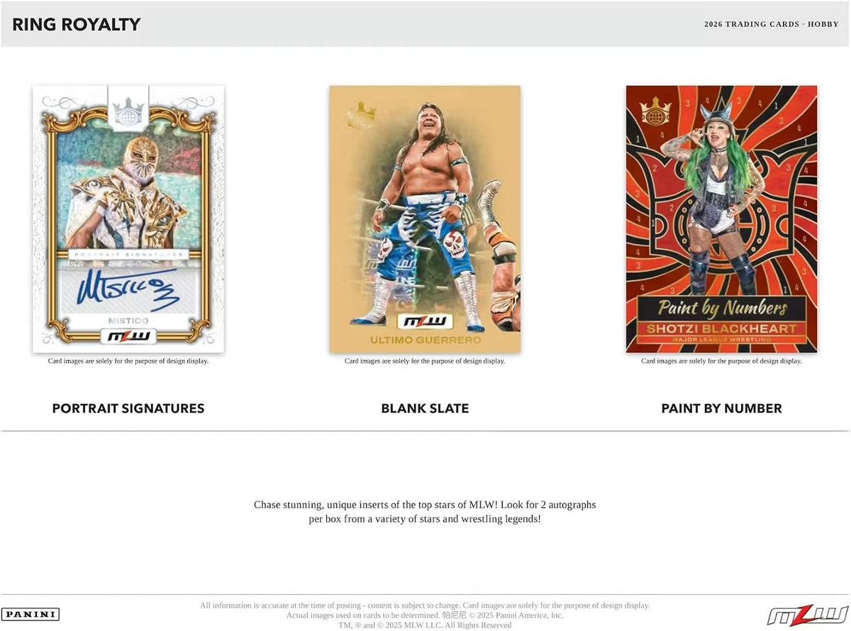 2026 Panini Ring Royalty Major League Wrestling Hobby Box