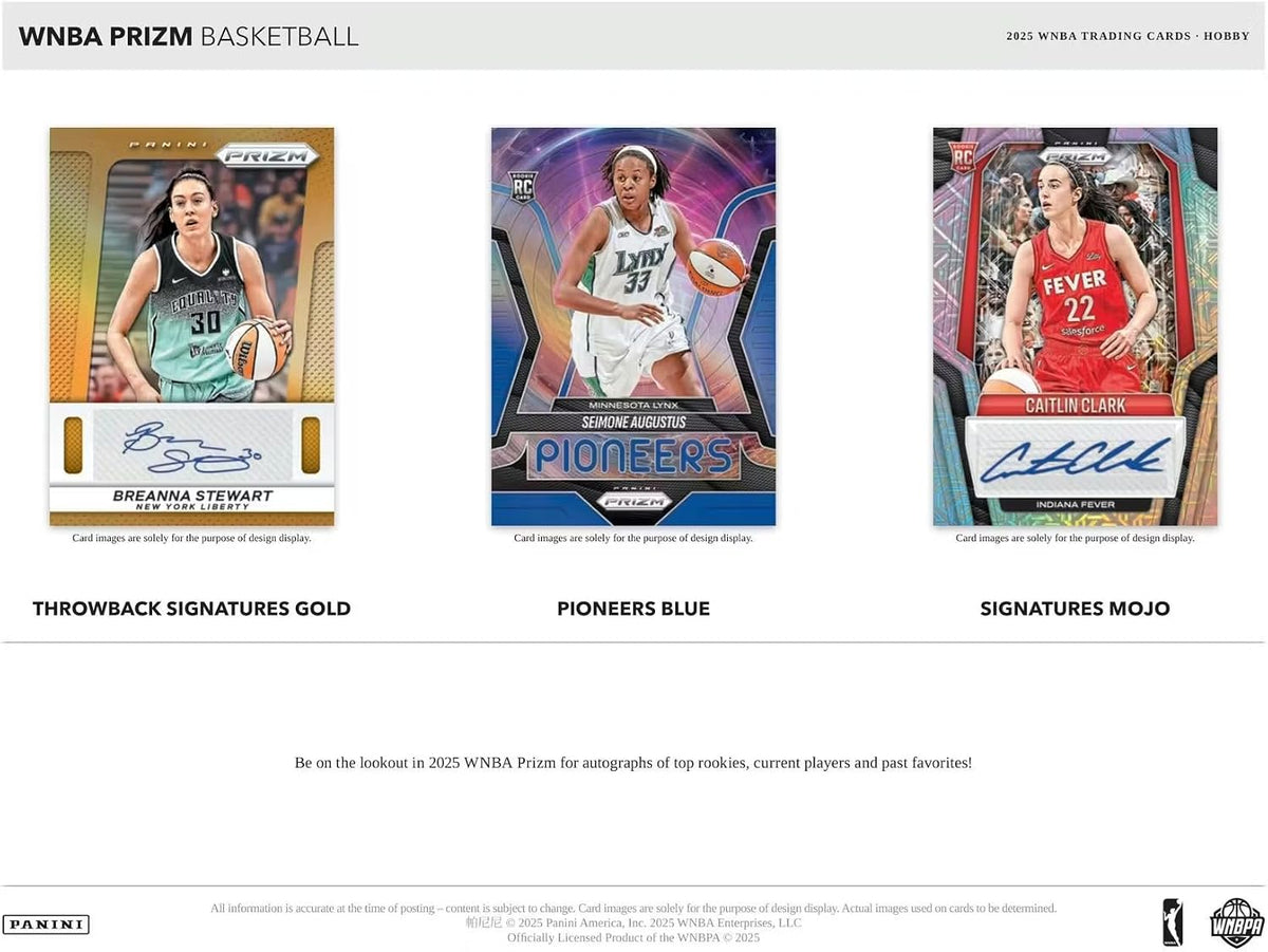 2025 Panini Prizm WNBA Basketball Hobby Box