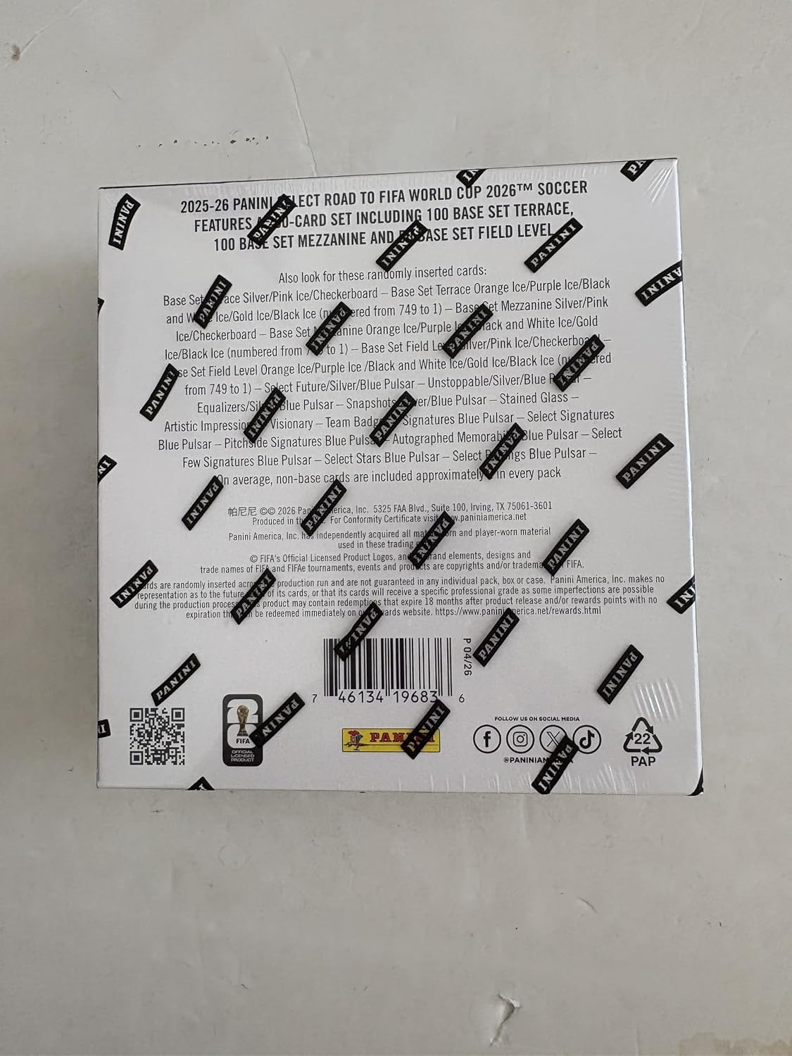 2025/26 Panini Select Road to FIFA World Cup Soccer Mega Box