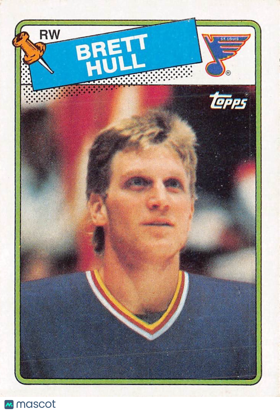 1987 Topps Brett Hull Rookie #66 St. Louis Blues