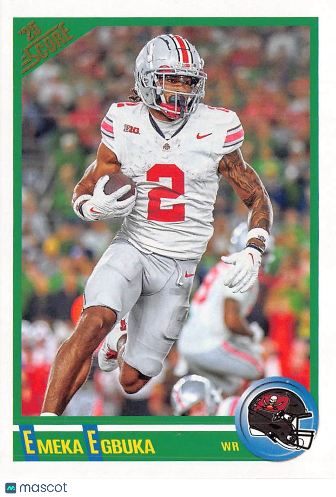 2025 Panini Score Football Emeka Egbuka Rookie #8 Tampa Bay Buccaneers