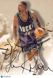 1998 SkyBox Autographics Glenn Robinson Auto Autograph Milwaukee Bucks