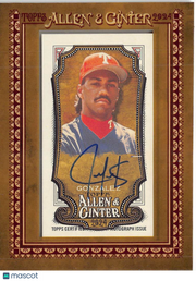 2024 Topps Allen & Ginter Juan Gonzalez Mini Framed Auto #MA-JG Texas Rangers
