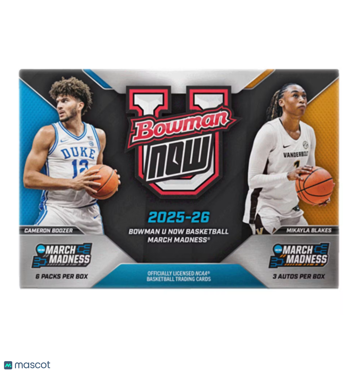 2025-26 Bowman University NOW March Madness Basketball Hobby Box
