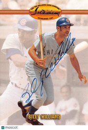 1993 Ted Williams Billy Williams Autograph #24 Chicago Cubs