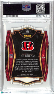 2020 Panini Select Joe Burrow Die Cut Purple Prizm Rookie #146 PSA 10 Bengals