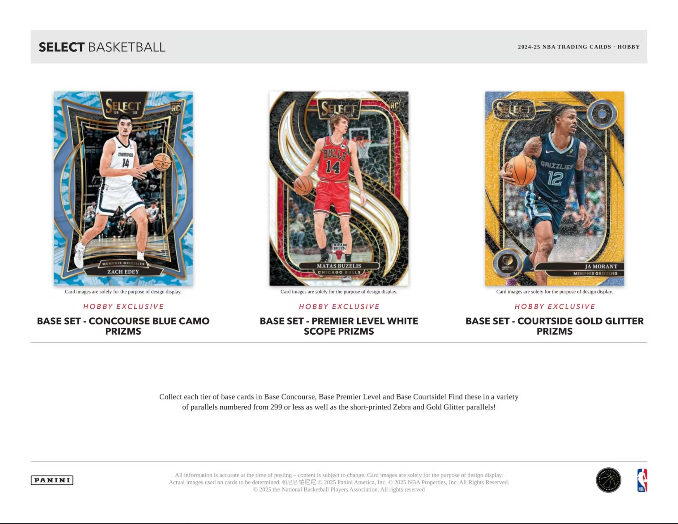 2024/25 Panini Select Basketball Hobby Box