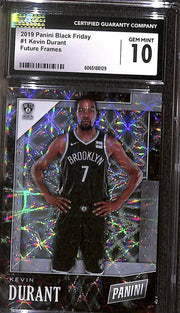 2019 Panini Black Friday Future Frames #1 Kevin Durant RC #10/99 CGC 10 Gem Mint