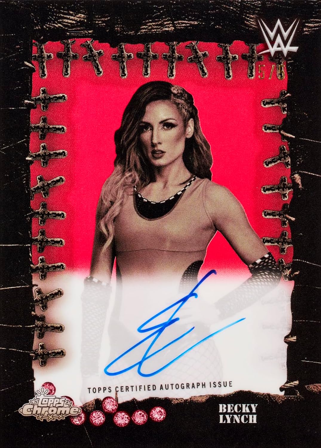 Topps 2025 Topps Chrome WWE x Cactus Jack Hobby Box