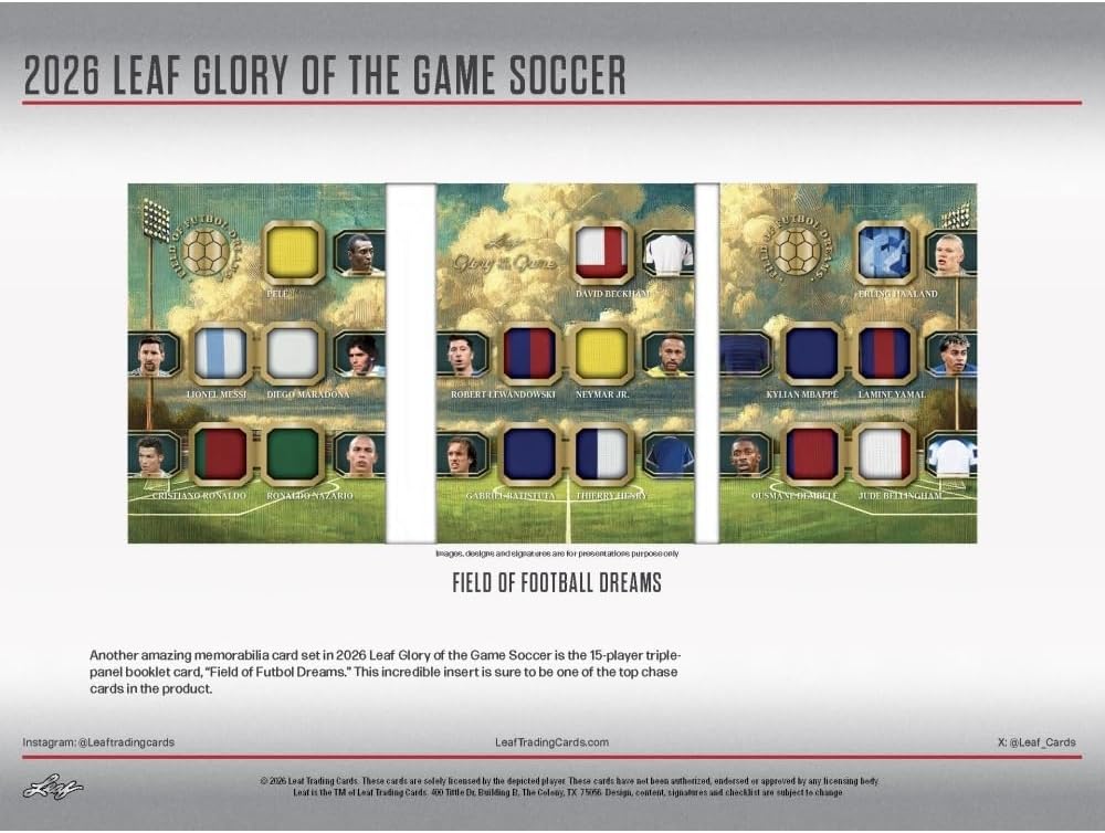 2026 Leaf Glory of the Game Soccer Hobby Box