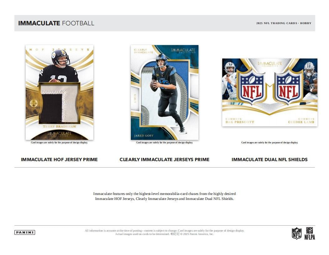 2025 Panini Immaculate Football Hobby Factory Sealed 6 Box Case