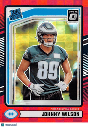 2024 Panini Donruss Optic Johnny Wilson Red Pandora Rookie #307 Eagles