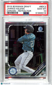 2019 Bowman Draft Jarred Kelenic #BDC2 Chrome Refractor PSA 10