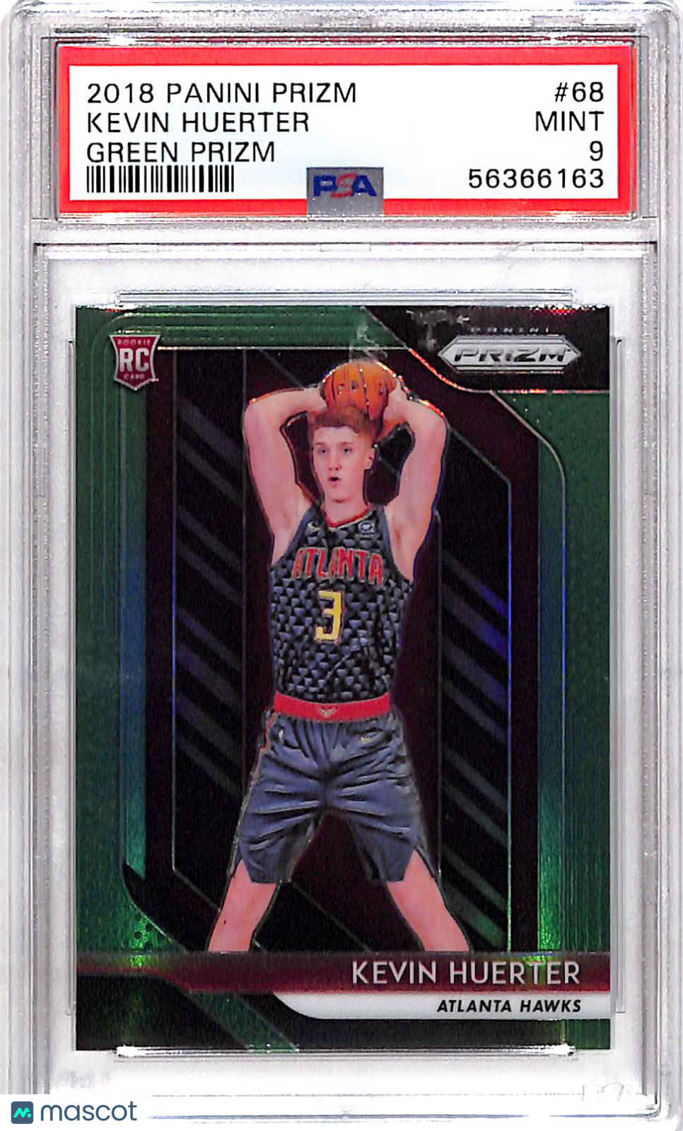 2018 Panini Prizm Kevin Huerter #68 Green PSA 9